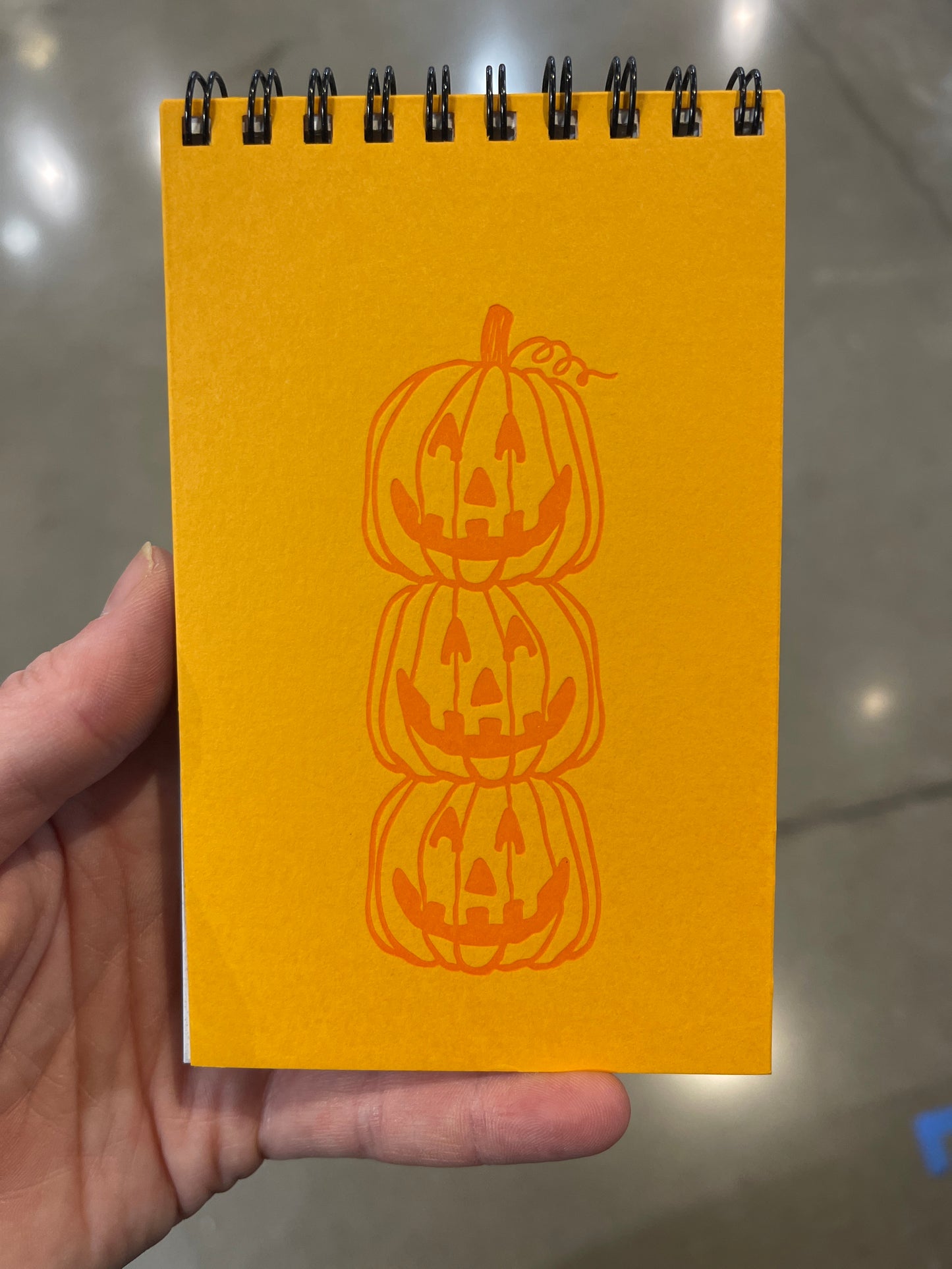 Jack o lantern notebook