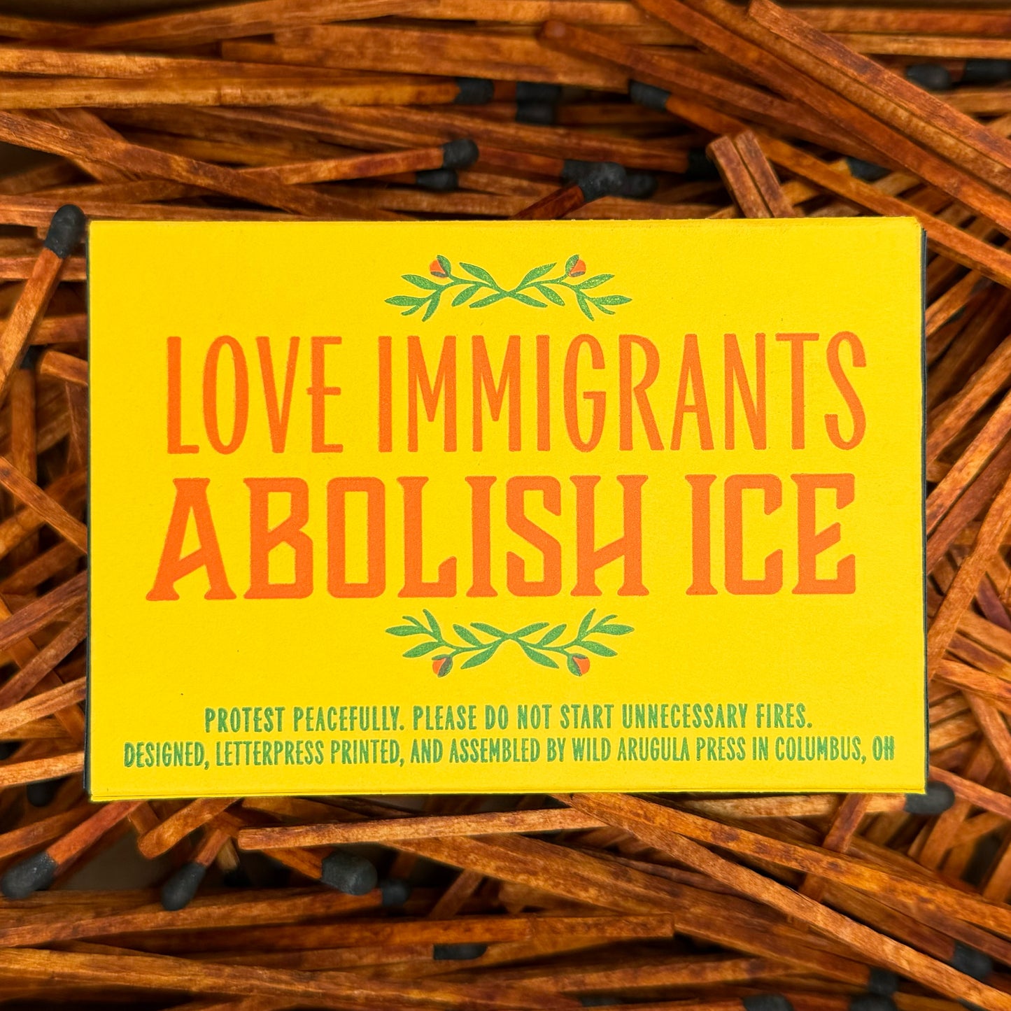 Mutual Aid Letterpressed Matchbox