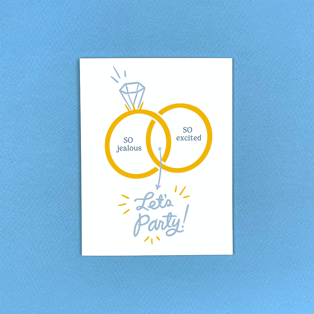 BFF Engagement Greeting Card
