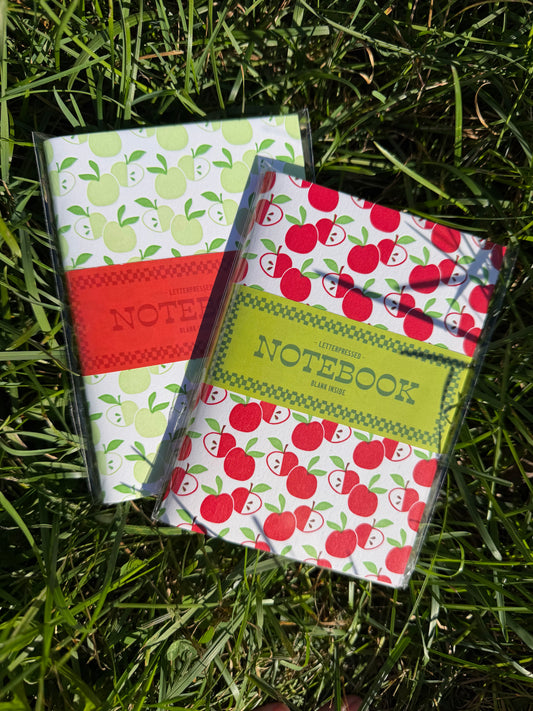 Letterpressed Apple Notebook