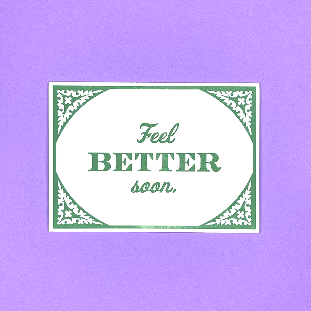 Feel Better Greeting Card