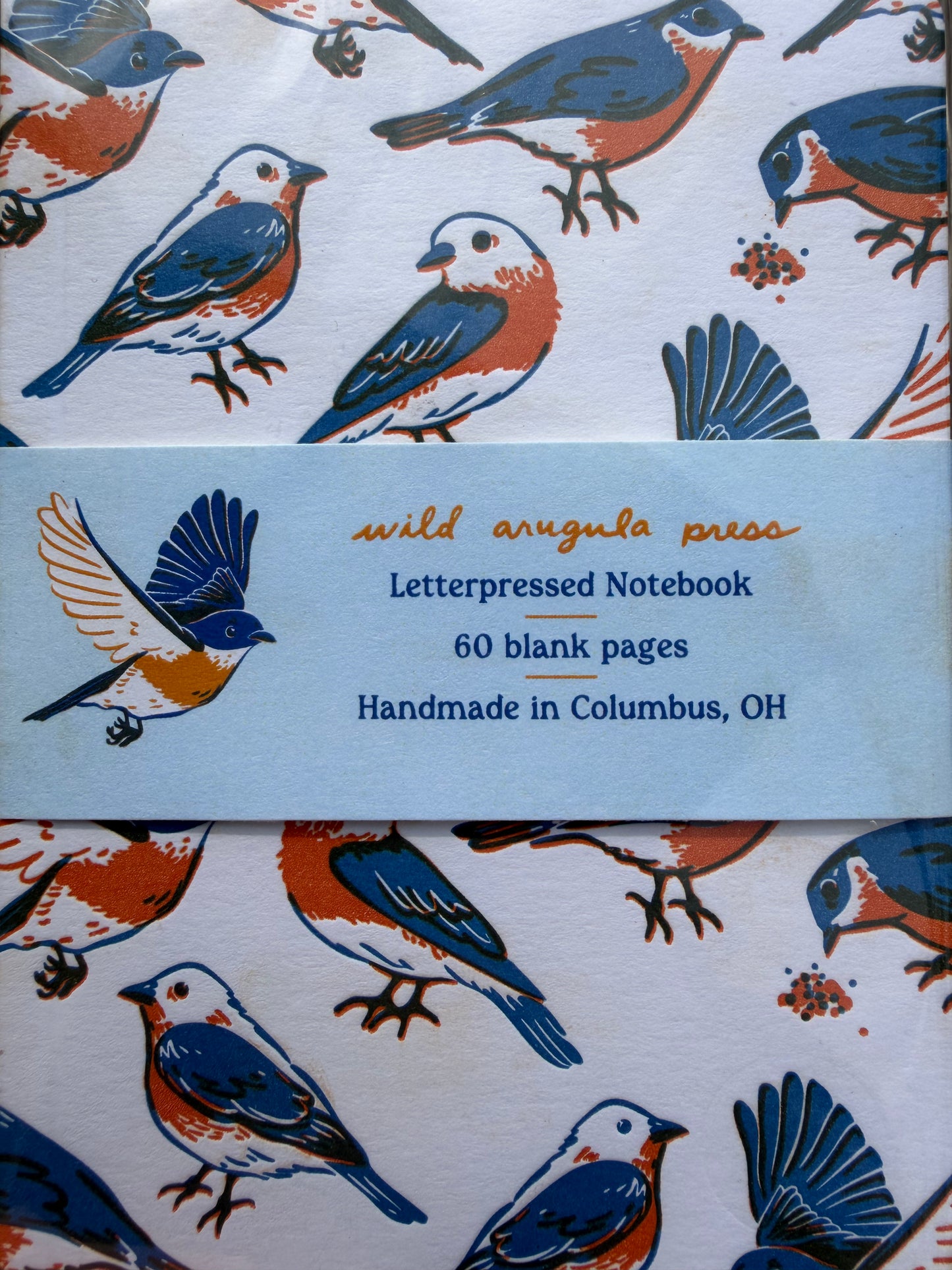 Bluebird Letterpressed Notebook