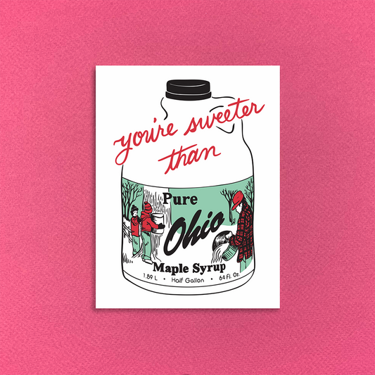Ohio Maple Syrup Greeting Card