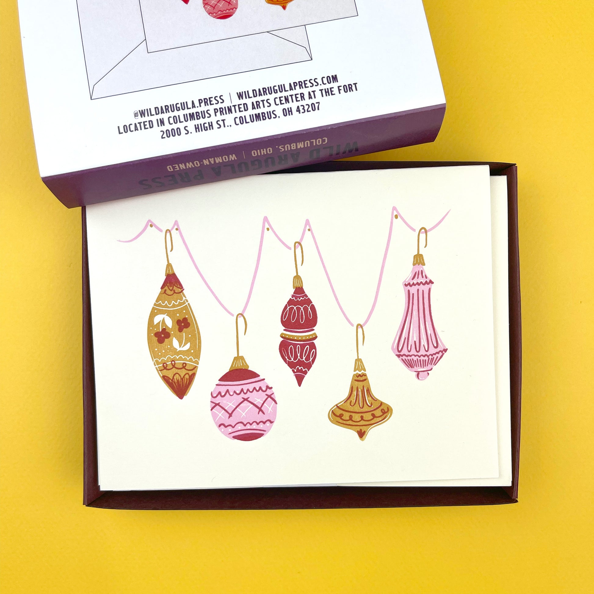 Vintage Ornament Holiday Card Set - Wild Arugula Press